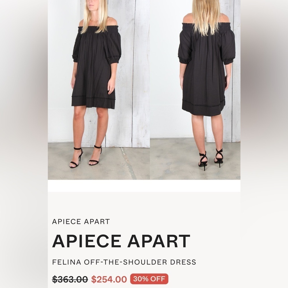 Apiece Apart Dresses | Apiece Apart Felina Off Shoulder Mini Dress size 2